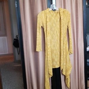 Gold BCBG Long Cardigan